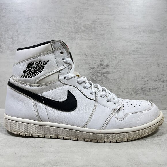 Nike Jordan 1 Retro High OG Sneakers - Men's Size 10 - Yin Yang White - Picture 4 of 12